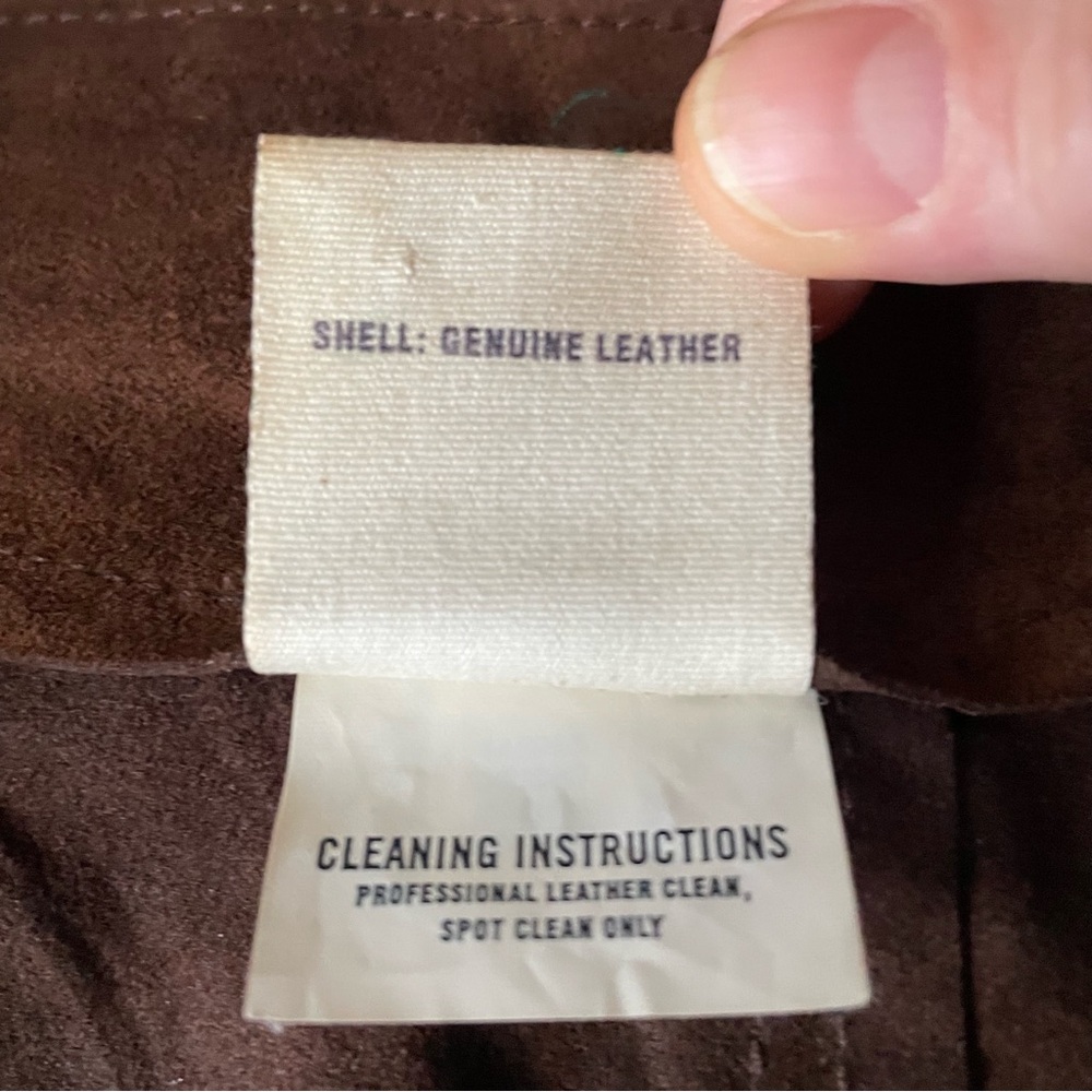 HP Suede VTG Gap Skirt Chocolate Brown Women’s 8 - Picture 5 of 6